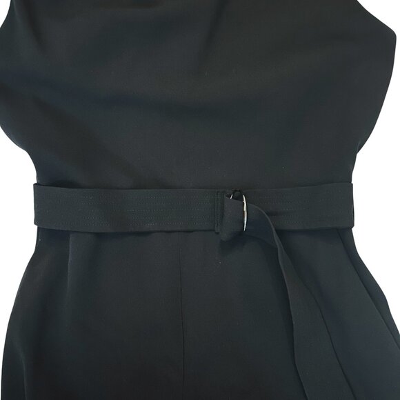 ARITZIA Babaton Black Wide-Leg Belted Sleeveless Jumpsuit Size 8 - Picture 3 of 16